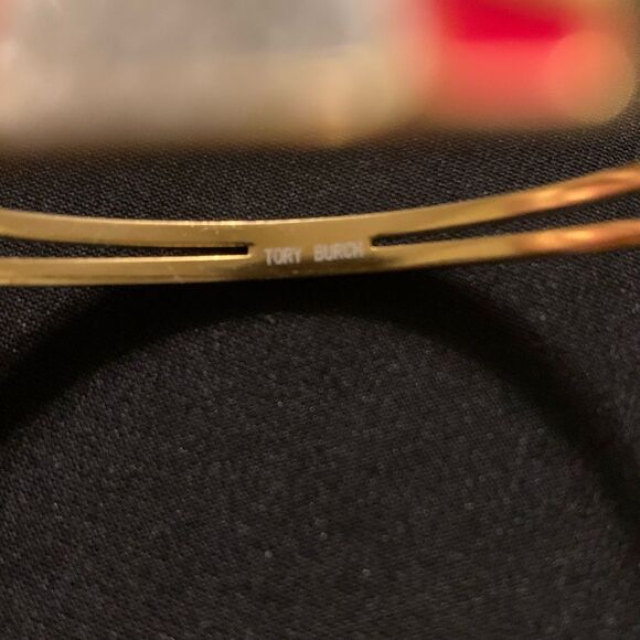 Tory Burch Women’s Bracelet Red Gold faux Diamonds - Picture 4 of 5